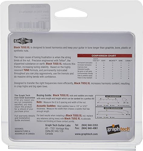 Miniatura 2 de Paquete de tuercas ranuradas y 2 retenedores TUSQ XL de Graph Tech PT-5001-00