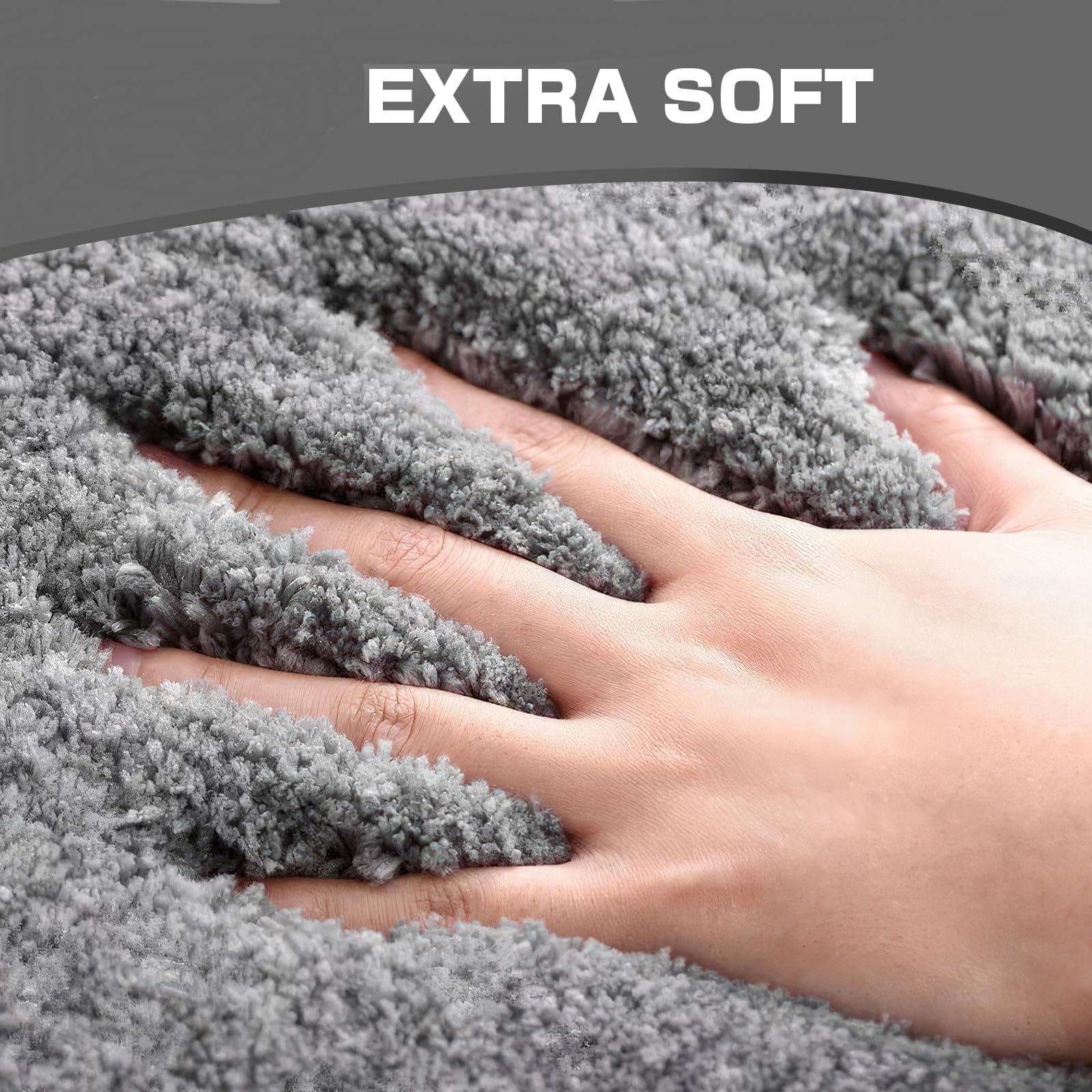 Alfombra de baño de microfibra suave, antideslizante, sin agua, de secado rápido, lavable, gruesa, 40 x 60 cm, para máxima seguridad