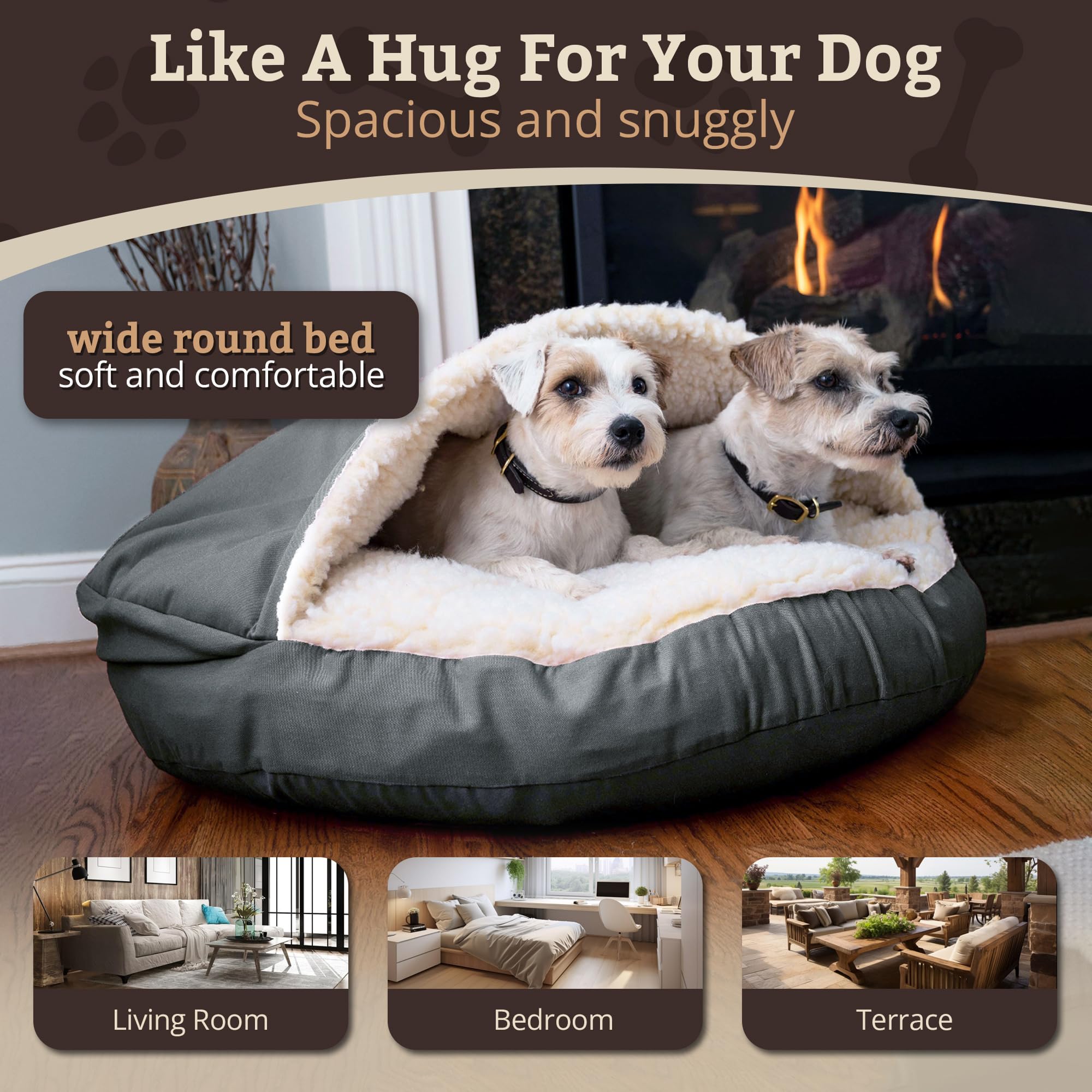 Amazon.com : Snoozer Luxury Cozy Cave Dog Bed - Indoor Dog Bed
