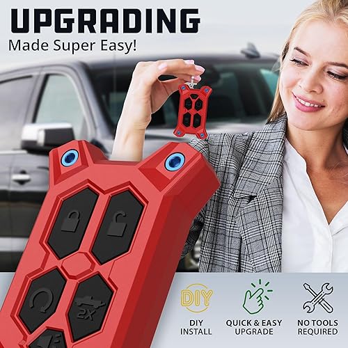 Miniatura 3 de Funda para llavero Chevy  Funda para llavero GMC  Accesorios Silverado Sierra  Abrebotellas integrado  Compatible con guía de ajuste 2019-2022