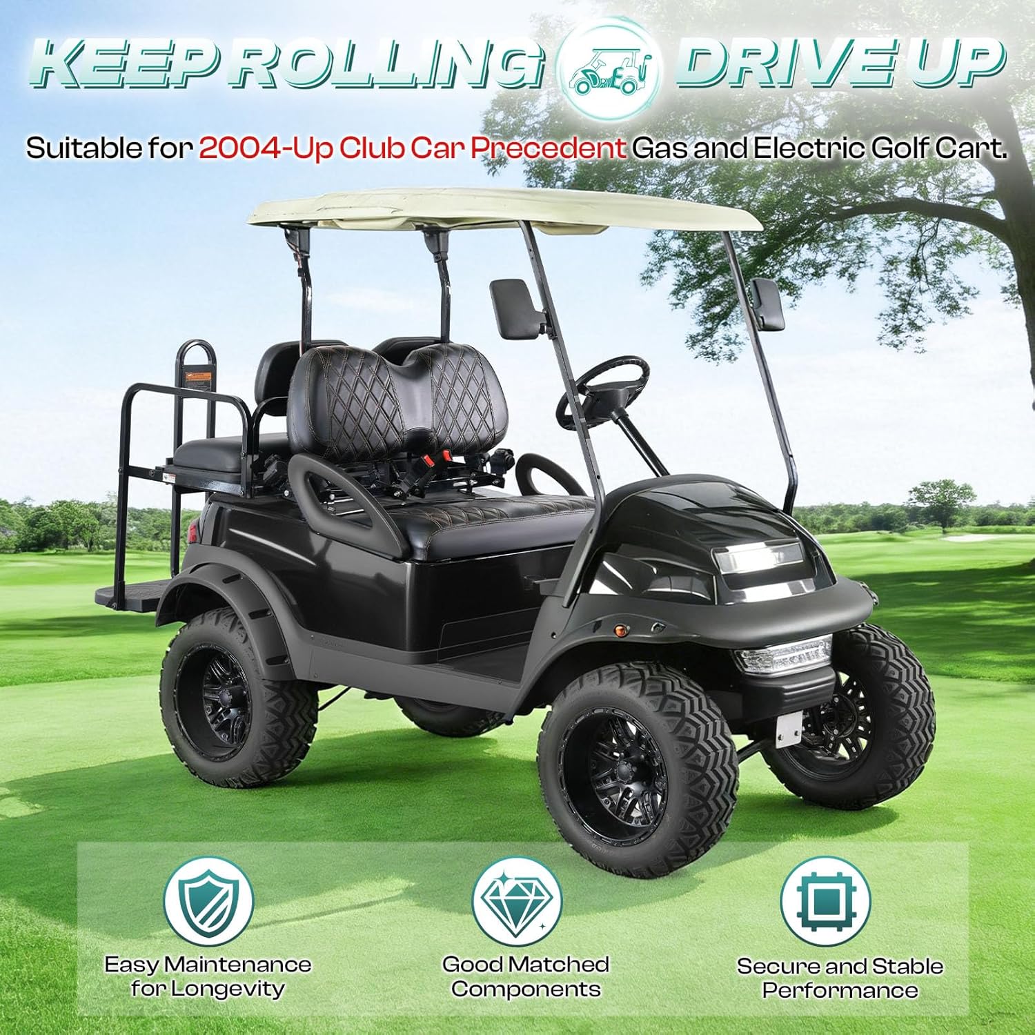 DRIVE UP Golf Cart Club Car Front Repair Bushing Kit for Club Car Precedent 2004-Up Gas and Electric Golf Carts