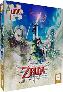 The Legend of Zelda™ “Skyward Sword” 1000 Piece Jigsaw Puzzle | Collectible Puzzle Artwork Featuring Link, Ghirahim, and Fi | Officially-Licensed Nintendo Puzzle & Merchandise