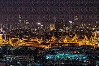 1000 Piece Thailand Grand Palace Bangkok Jigsaw Puzzle for Adults Wooden Travel Gift Souvenir for Relaxing, Educational, and Fun Gift for Family, Friends, and Children of All Ages