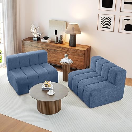 Vista 35 de LEVNARY Módulo redondo 1/8 para sofá modular (beige)