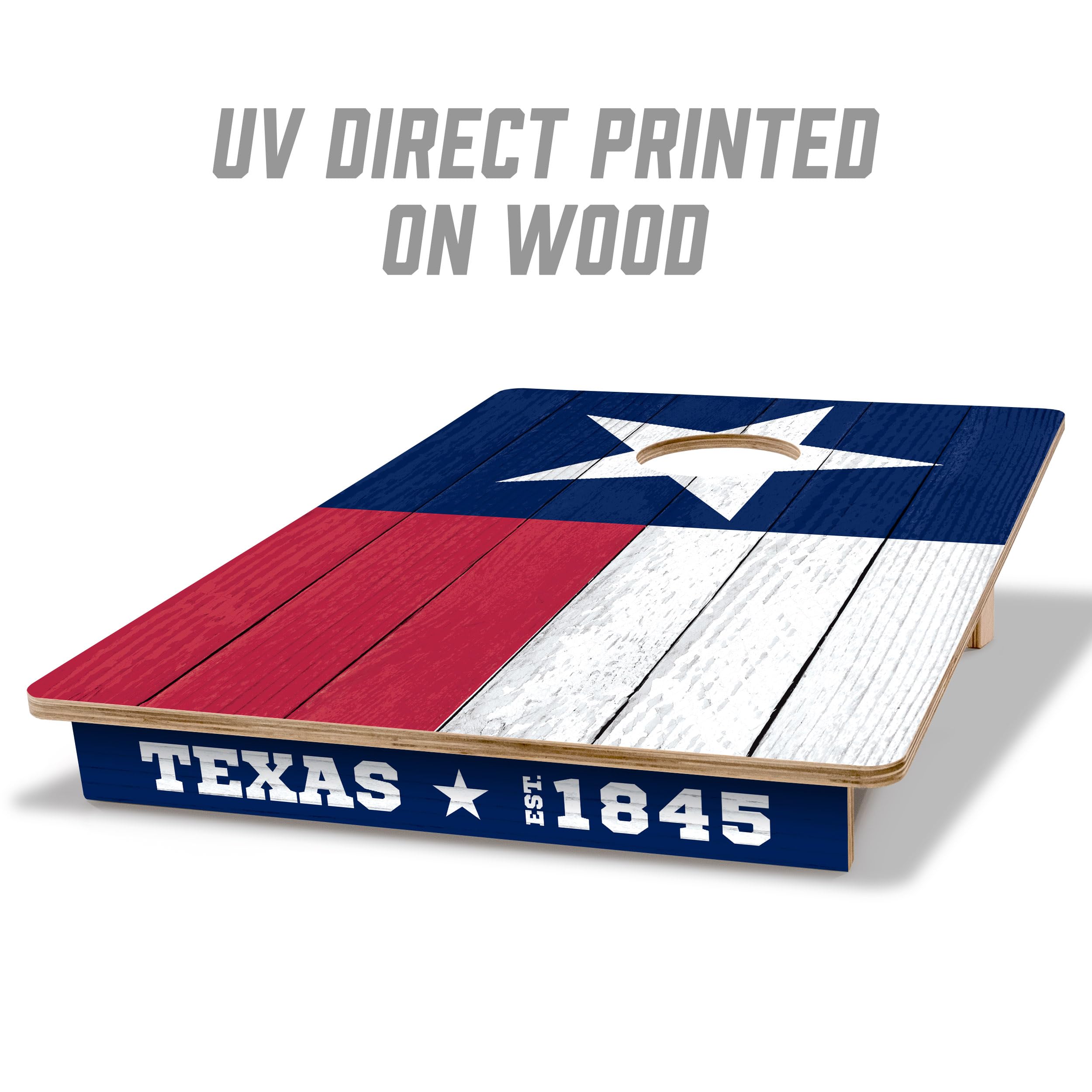 YouTheFan State of Texas 2’ x 3’ Wood Cornhole Game with Logo Bags
