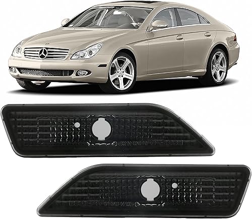 Miniatura 10 de USR DEPO 06-11 W219 ClS-Class - Juego de luces de marcador laterales para parachoques delantero (izquierdo + derecho) compatible con Mercedes Benz