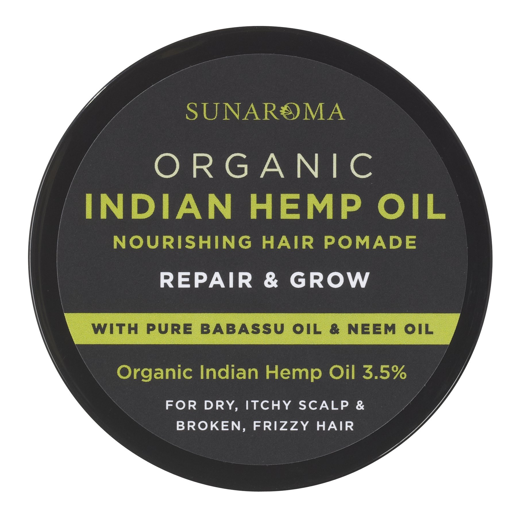 SUNAROMA Organic Indian Hemp Oil Hair Pomade