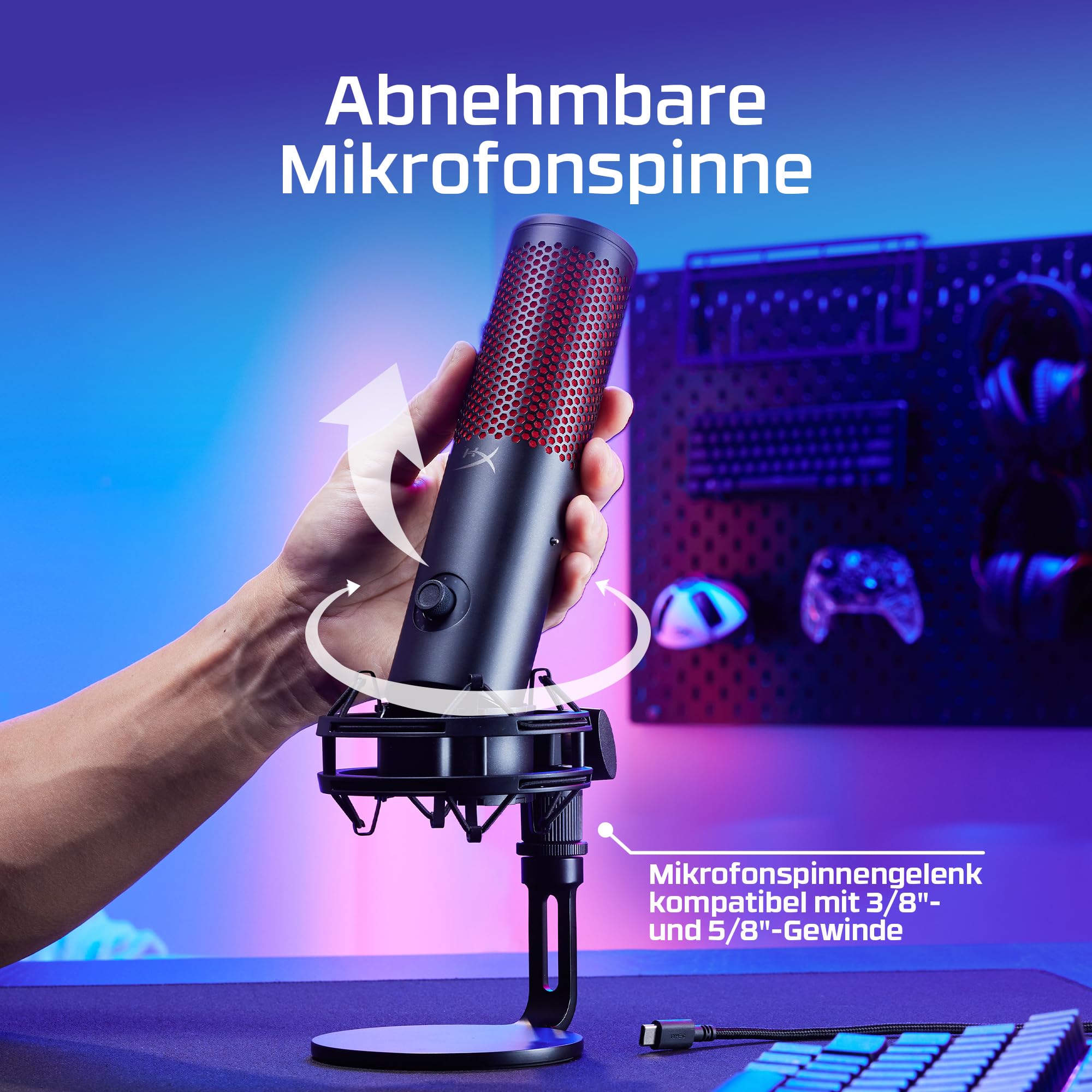 HyperX QuadCast 2 Frost – Bild 7