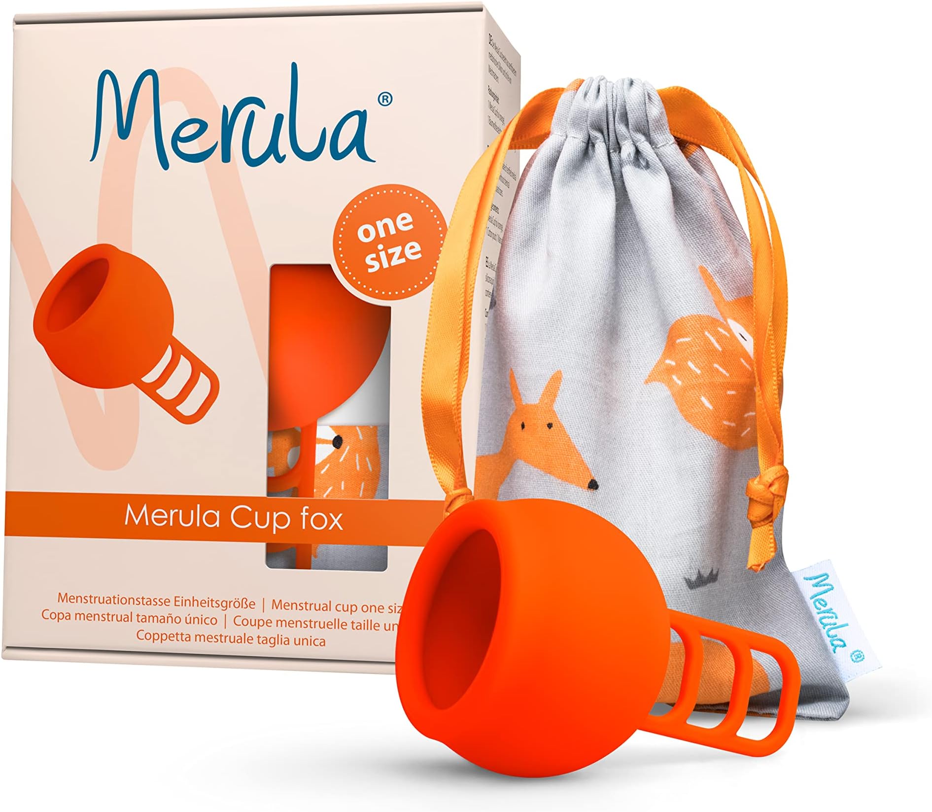Merula Cup Fox (Orange) - The One-Size Menstrual Cup