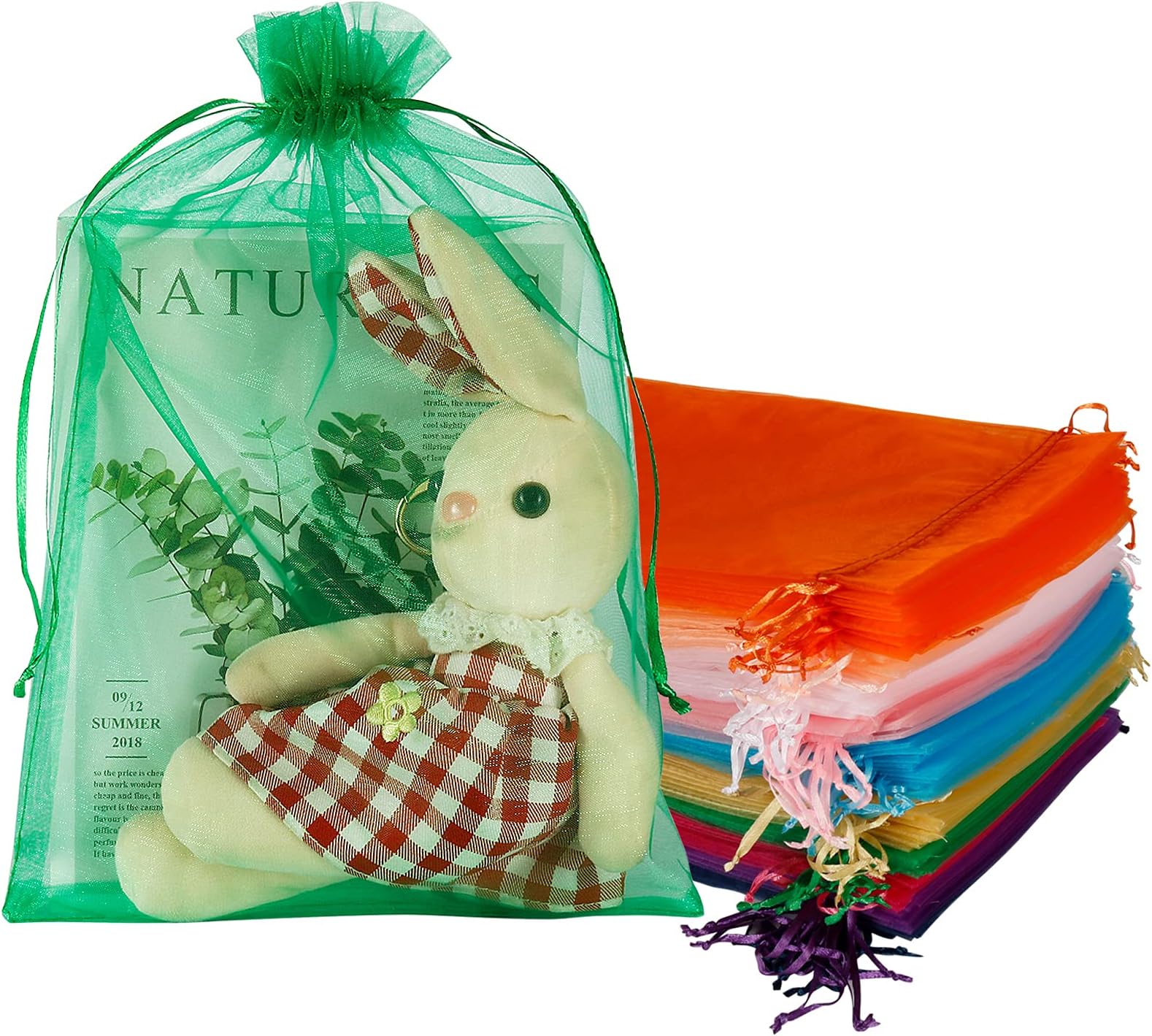 BEAUTIFUL EXTRA LARGE IVORY ORGANZA GIFT BAGS WEDDINGS CHRISTMAS