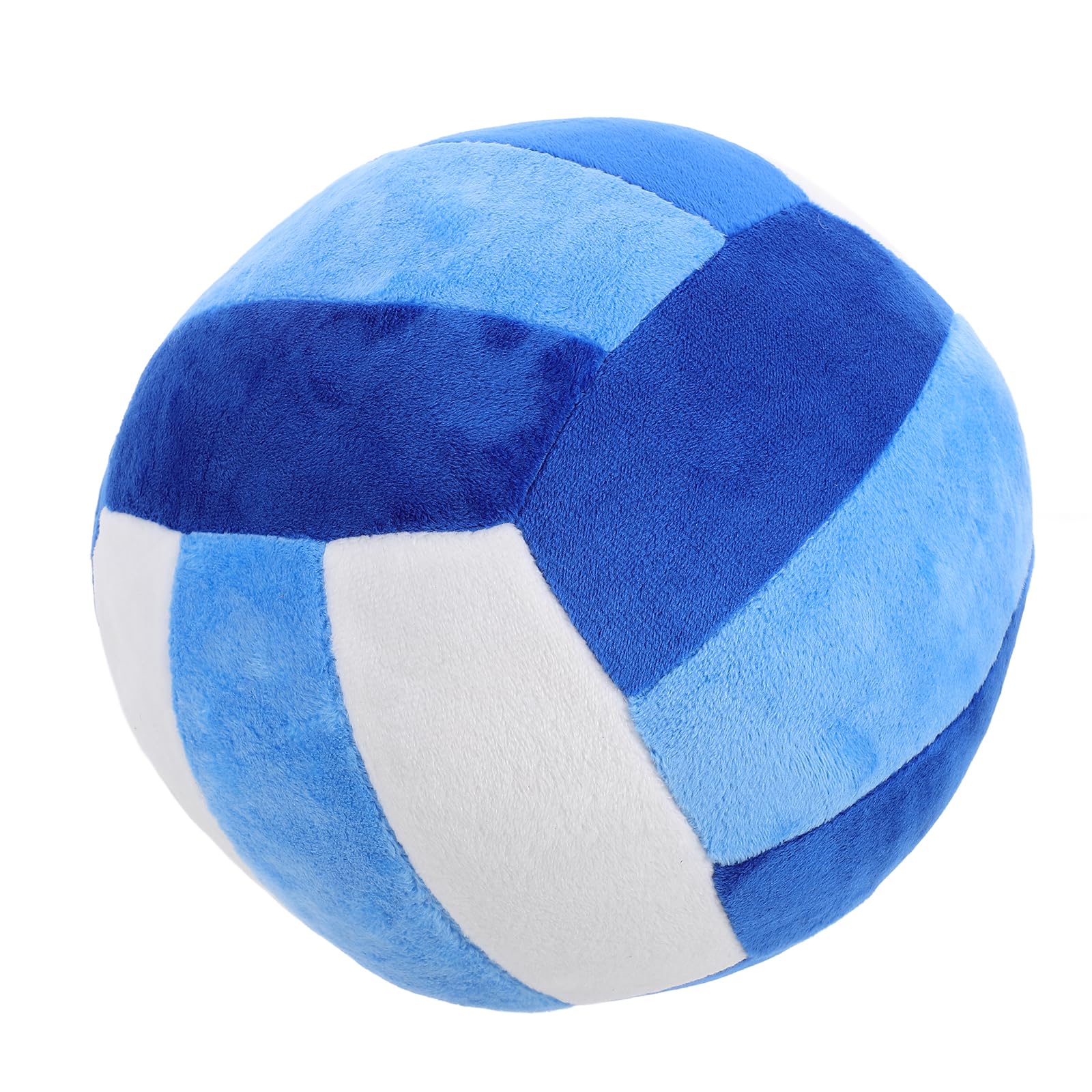 LUOZZY Volleyball Pillow Cartoon Volleyball Shaped Sleeping Travel Pillow Plush Sports Balls Throw Pillow for Home Office Sofa Decoration - Blue & White