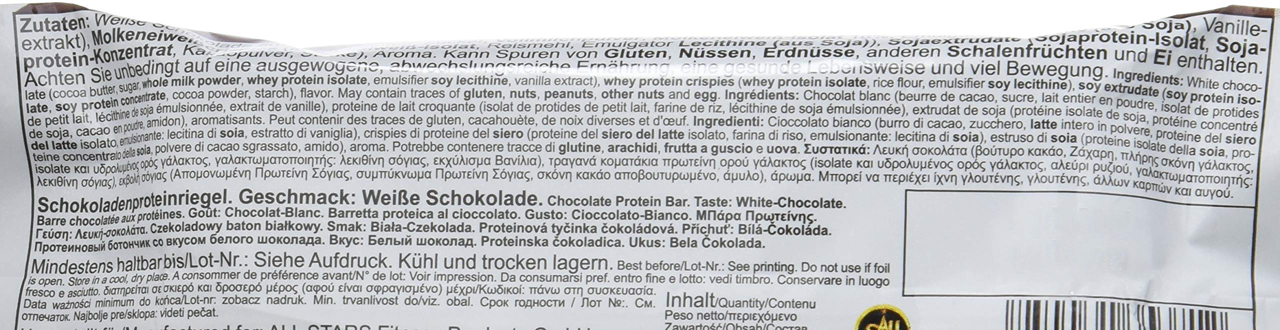 ALL STARS Barretta Proteica Croccante, Croccante Biscotto al Cioccolato Bianco - 1200 g