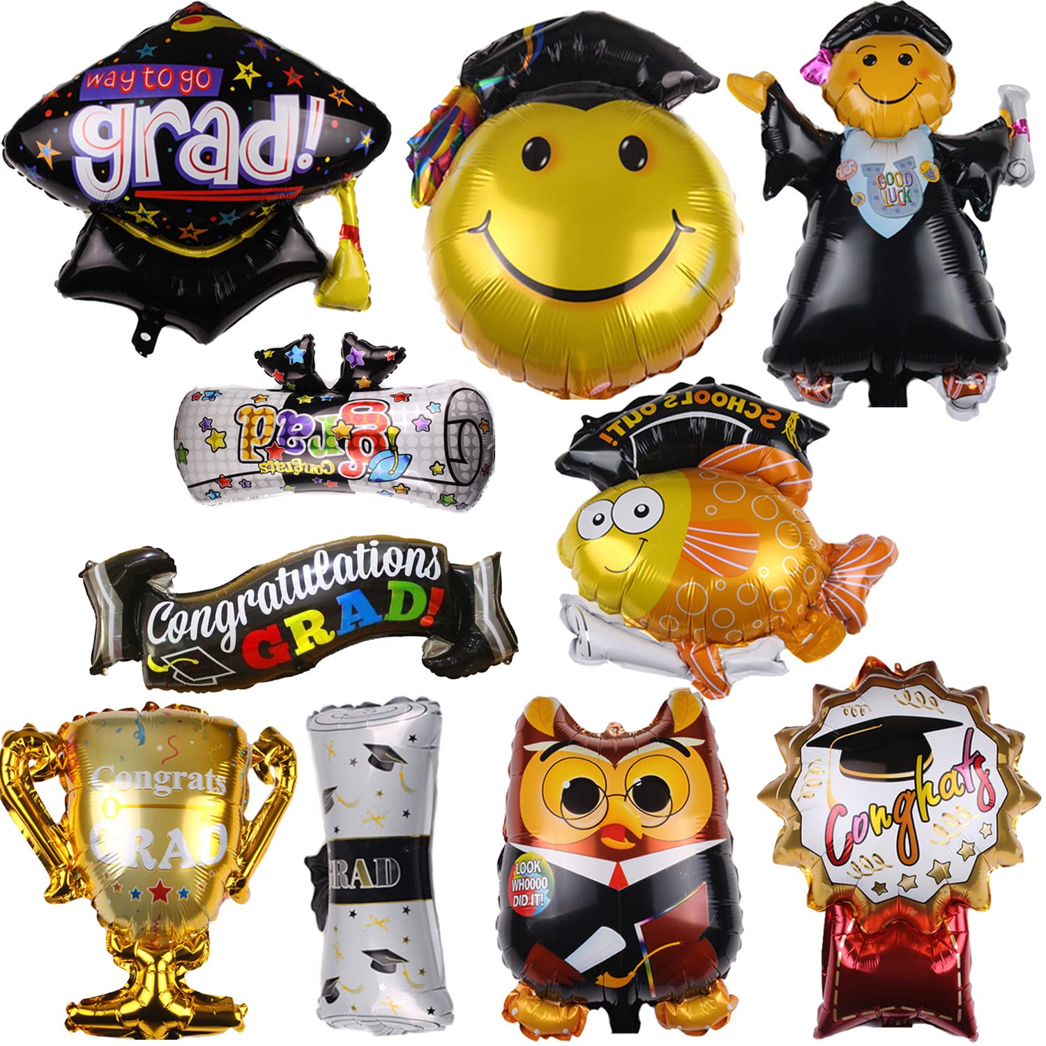 Buy Graduation Balloons Party Decorations 2022 Congrats Grad Mylar