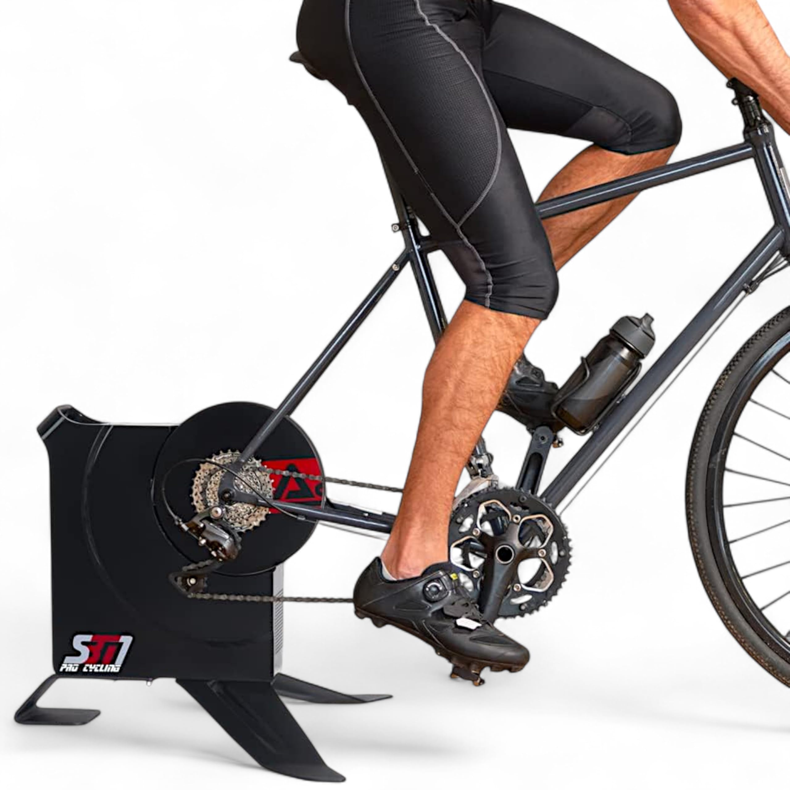 AsVIVA SBT1 Rollentrainer Smart Trainer, Fahrrad Rollentrainer, 2000 W Leistung, 20% Steigungssimulation, App kompatibel