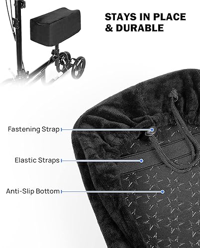 Miniatura 3 de ISSYAUTO Funda de cojín de rodilla para patineta, almohadilla de rodilla para mayor comodidad, cojín de espuma viscoelástica, accesorios para