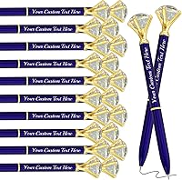 Vista 20 de Bolígrafos de diamantes con cristal personalizado dorado personalizado con nombre grabado a granel bolígrafos de metal personalizados bolígrafos