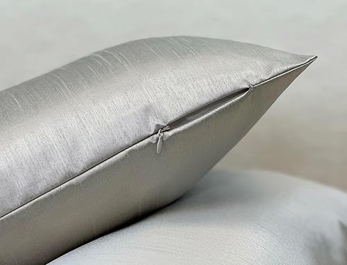 Vista 142 de Aiking Home - Funda de almohada de seda sintética, cierre de cremallera, juego de 2