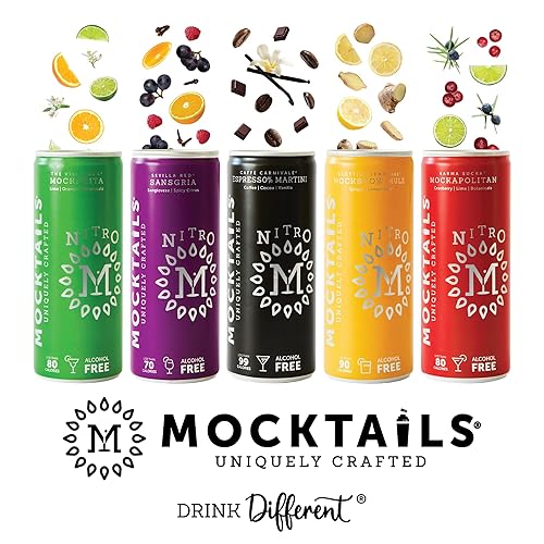 Miniatura 7 de Mocktails Paquete de 12 nitros cosmopolitan sin alcohol  Cosmo galardonado sin alcohol  Carga de nitrógeno  Bebida de cóctel artesanal premium cero