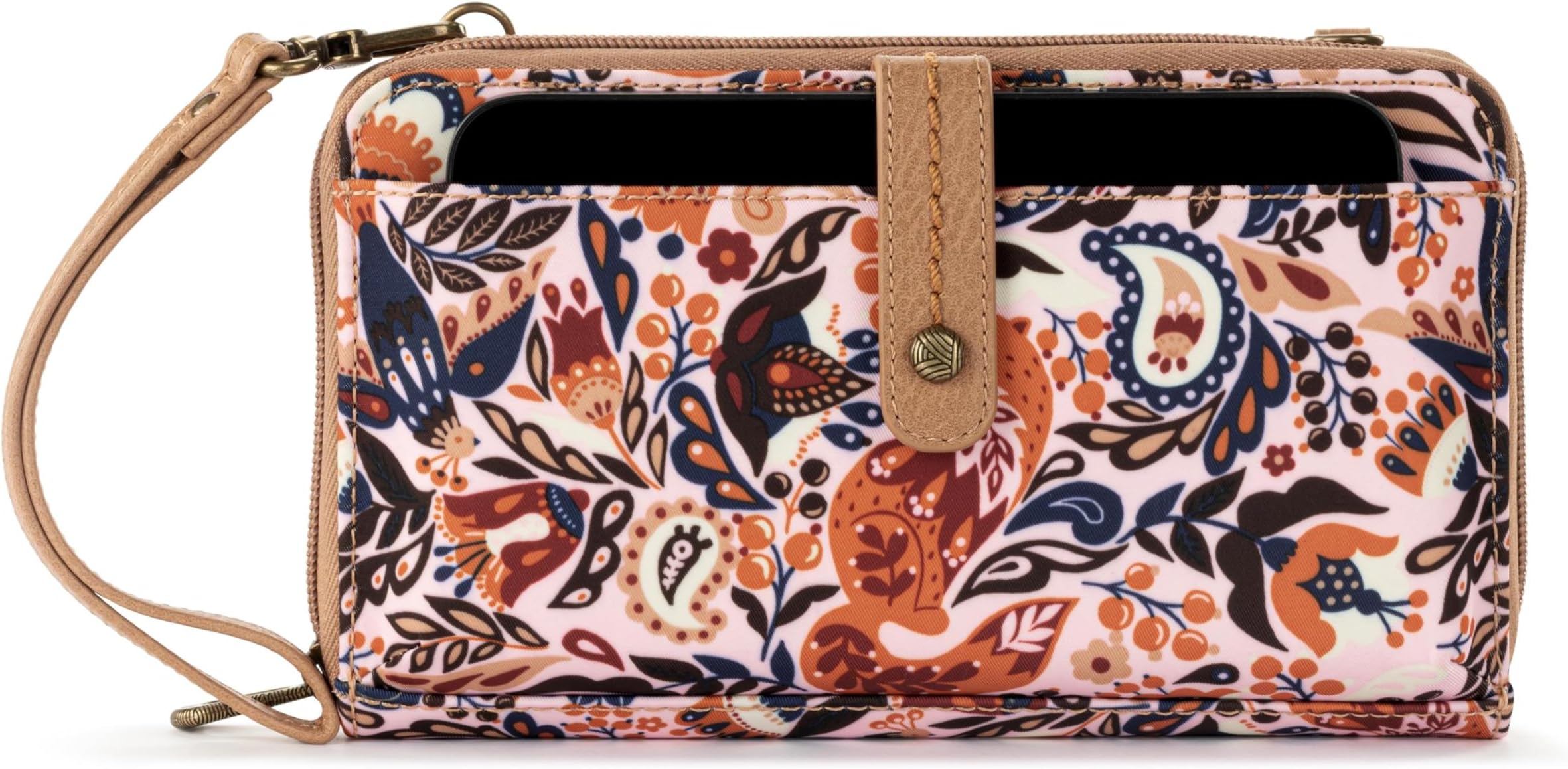 Sakroots Smartphone Crossbody Purse - Women's Cellphone Bag & Wallet For Everyday - Convertible Wristlet With Zipper