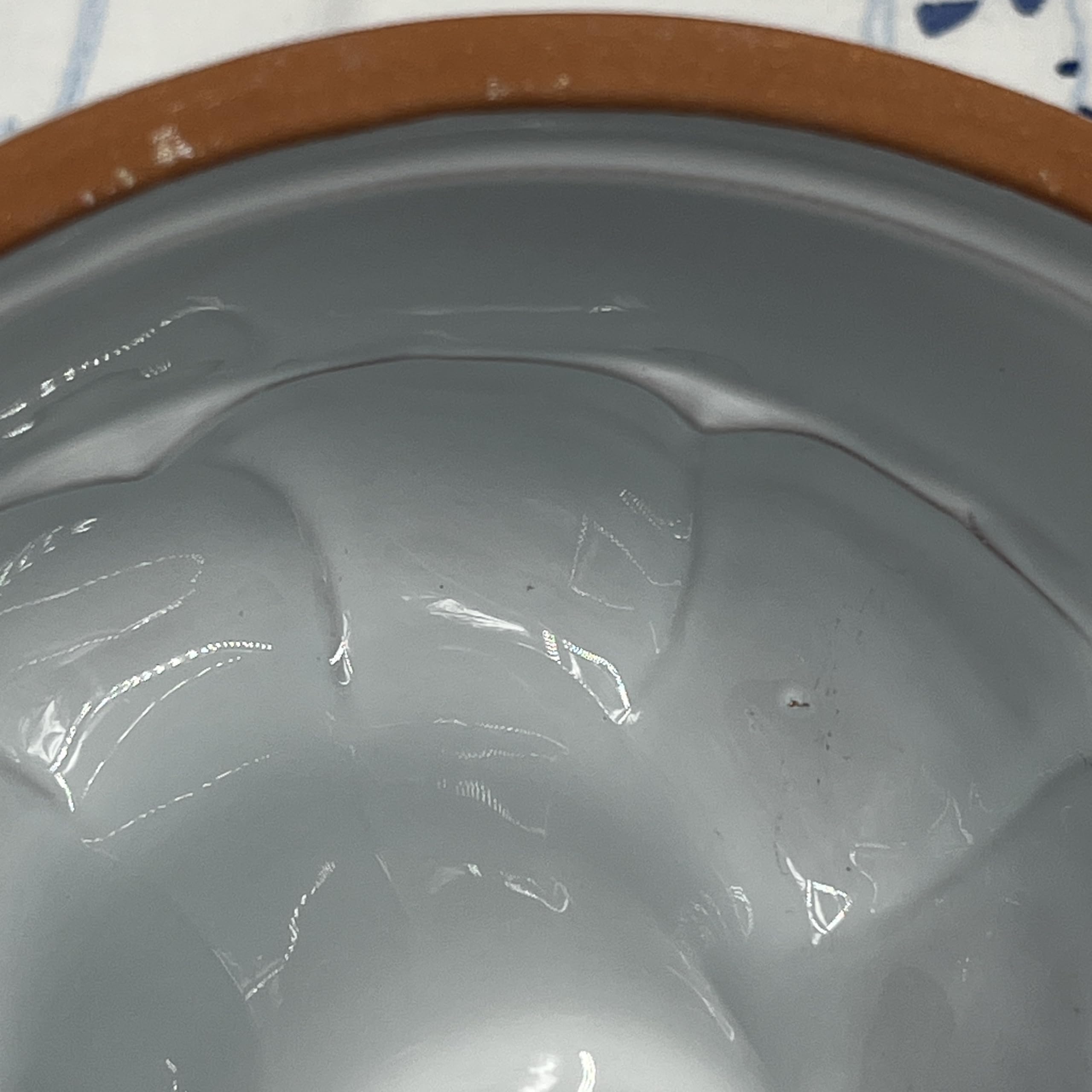Generisch Moule à kouglof en porcelaine - Diamètre : 18 cm - Motif oignon vintage