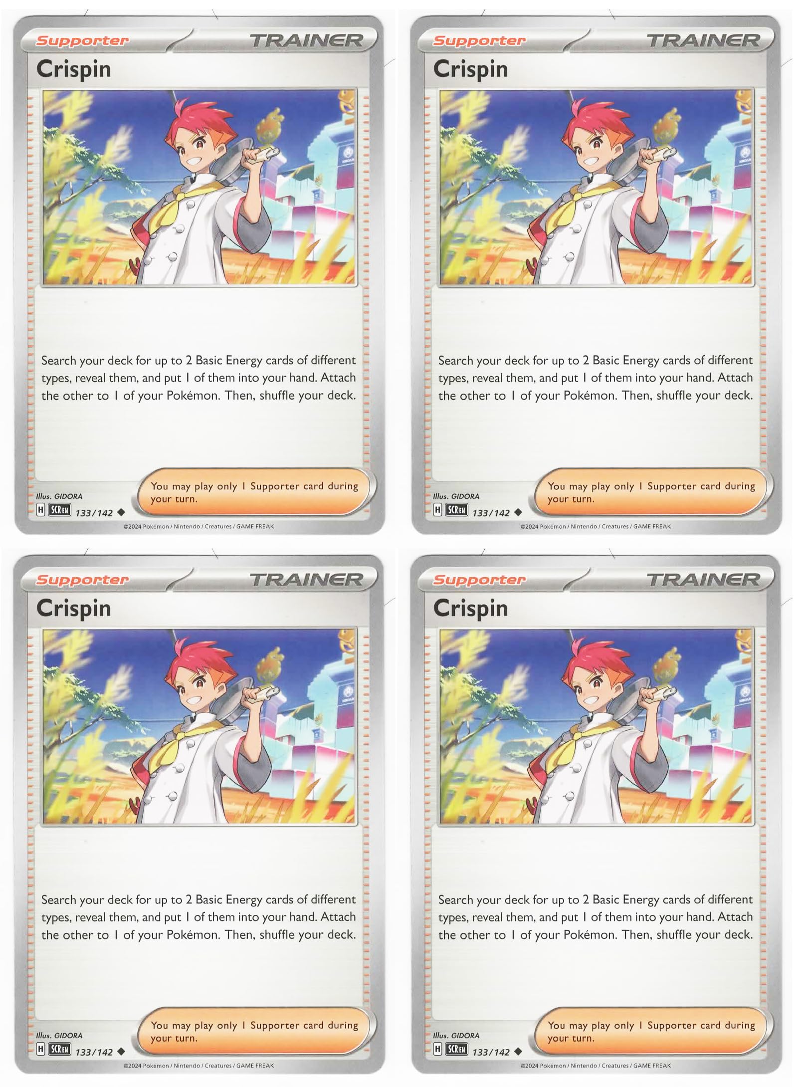Amazon.com: Crispin 133/142 - Stellar Crown Trainer Card Set x4