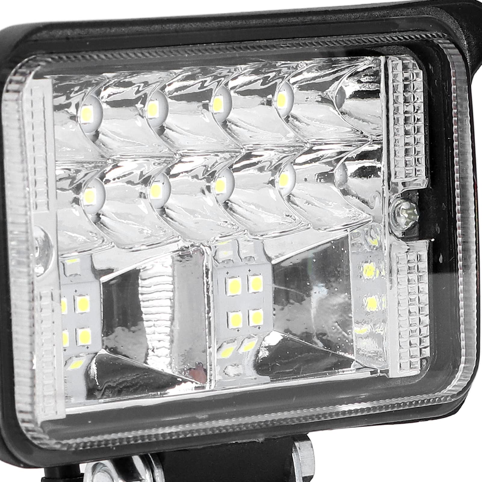 Qinlorgo Eclairage Lampe de travail, lampe de poche + lampe LED avec pile au lithium longue durée Lampe frontale en alliage de zinc pour usage extérieur