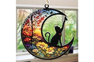 Heartfelt Cat Memorial Suncatcher: A Comforting Tribute to Your Cherished Feline