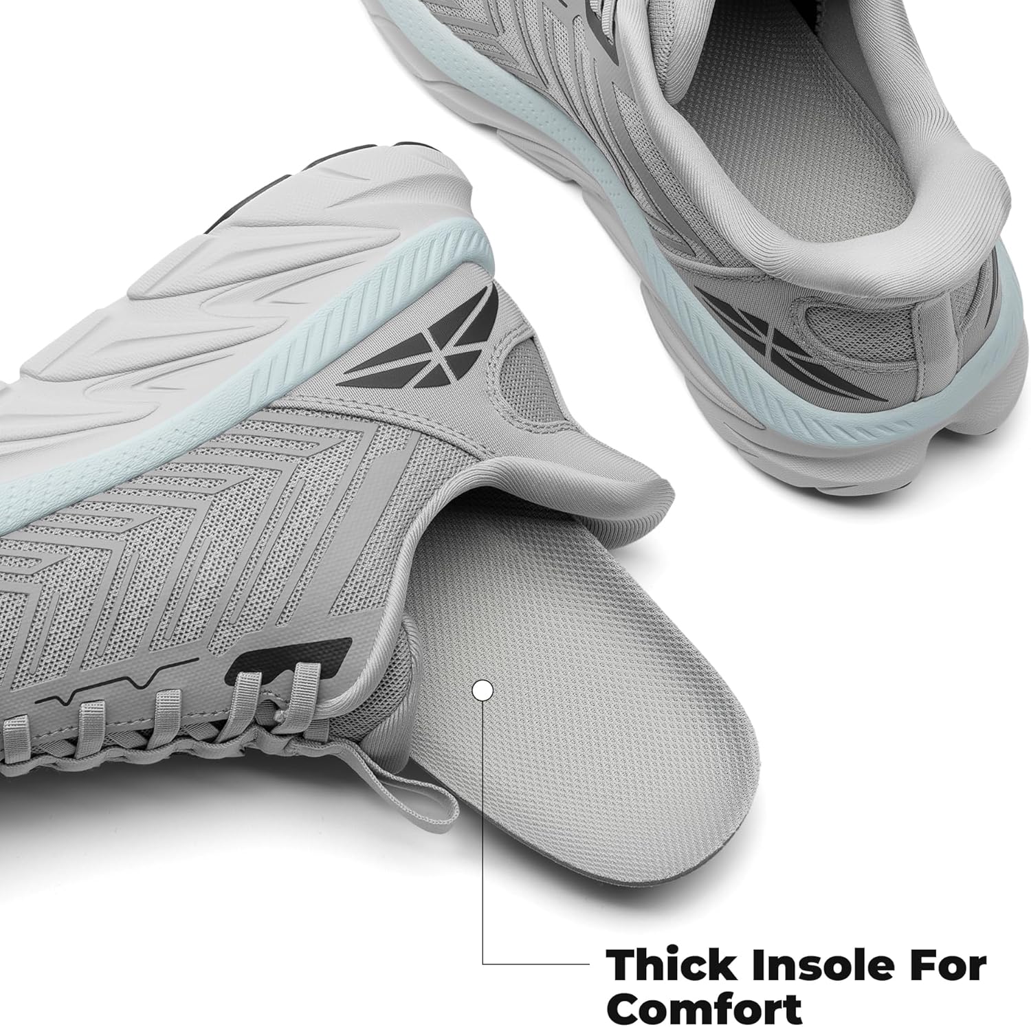 Women's Slip On Walking Shoes Running Comfortable Tennis Breathable Non Slip Athletic Gym Workout Cross Training Fashion Sneakers - Image 6