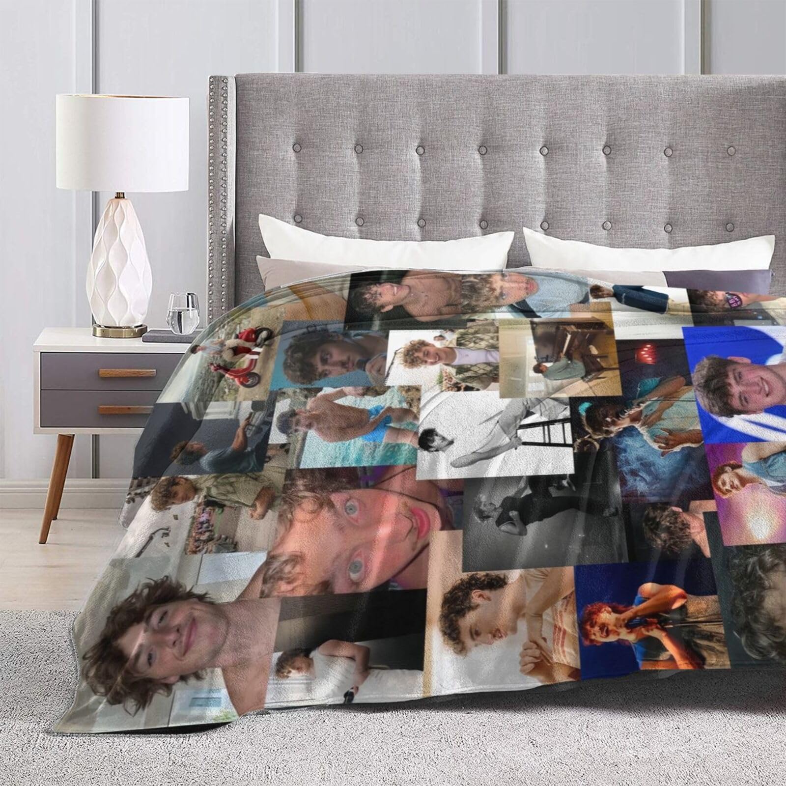 Couverture BTS Flanelle Douce Et Confortable 130x150cm - Cadeau Parfait Pour Fans
