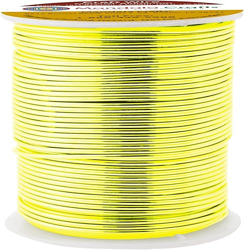 Vista 817 de Mandala Crafts Alambre de aluminio anodizado de calibre 8 para hacer joyas, alambre neutro flexible de color de 128 pies, flexible y flexible