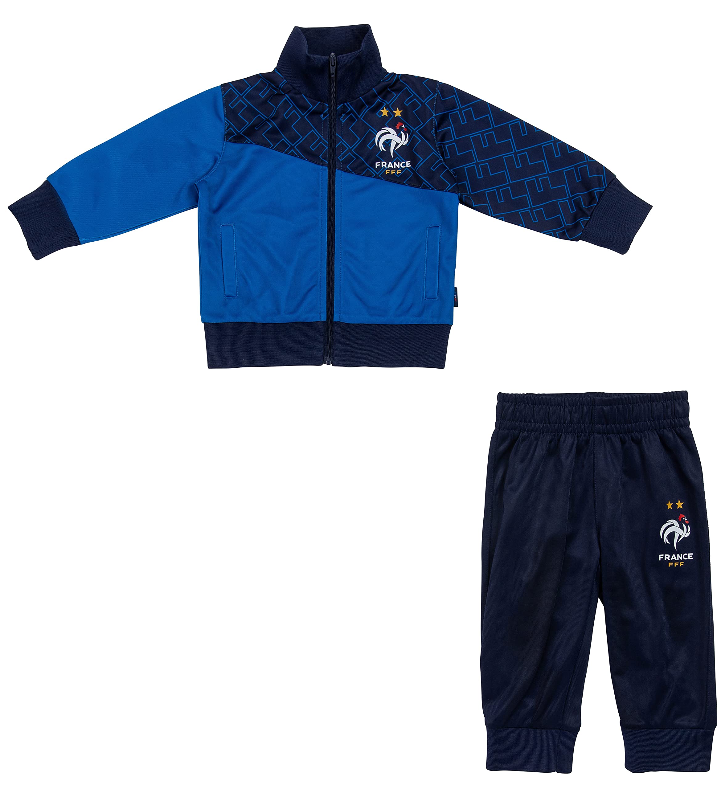 Equipe de FRANCE de football Survêtement bébé garçon FFF - Collection Officielle Bleu