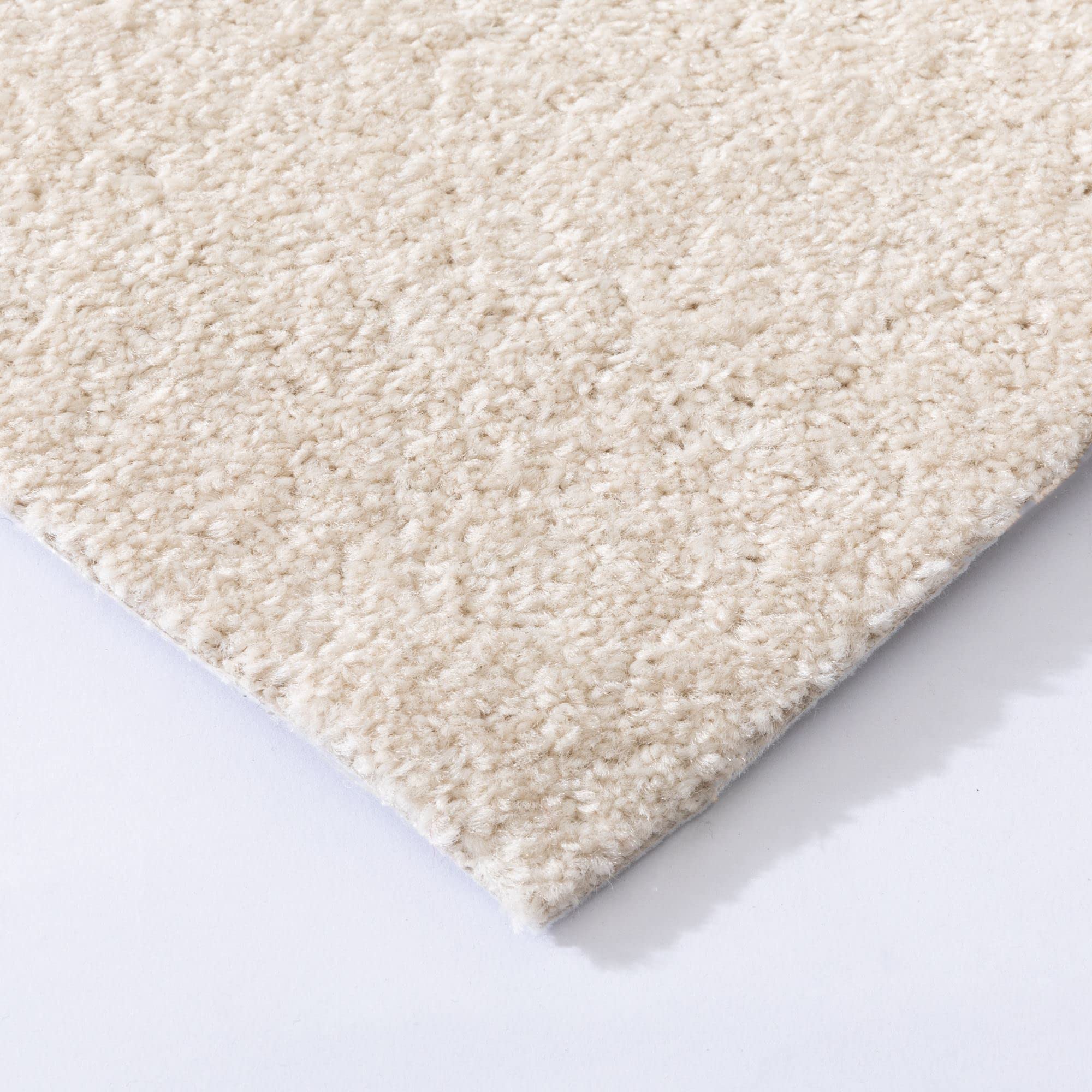 Steffensmeier Teppichboden Ibiza | Auslegware | Kinderzimmer,Wohnzimmer,Schlafzimmer und Jugendzimmer | Creme, Größe: 100x500 cm