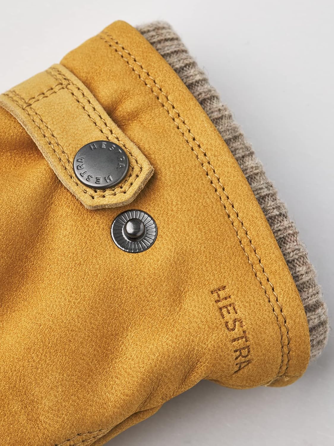 Hestra Men's Bergvik Nubuck Leather Insulated Gloves for Cold Weather