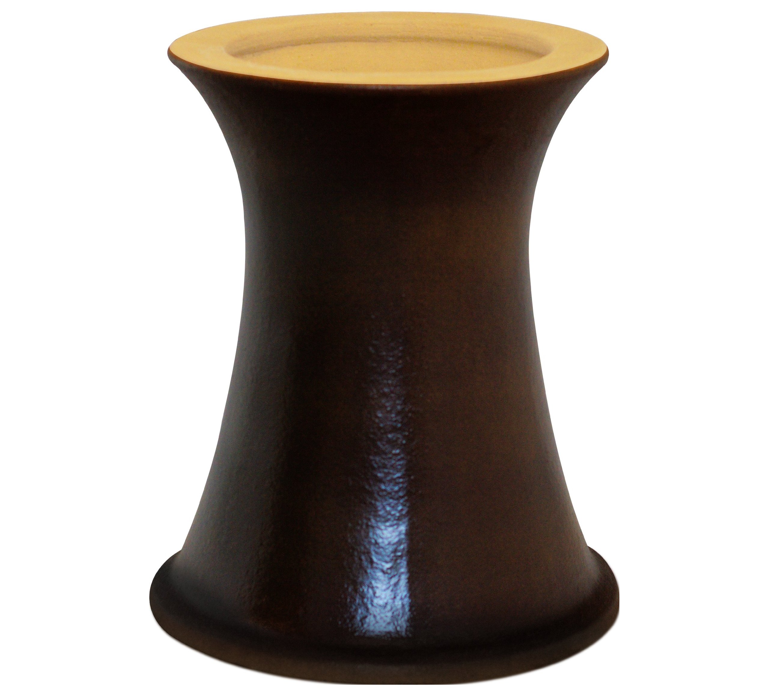 Céramique de frostbeständiger grès K & K pot support marron haut de gamme