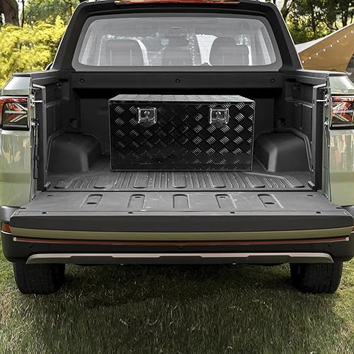 Miniatura 32 de 48 pulgadas de largo x 15 pulgadas de ancho x 15 pulgadas de alto, caja de herramientas para camioneta, caja de herramientas, almacenamiento