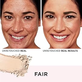 IT Cosmetics CC+ Airbrush Perfecting Powder Foundation (Fair) - Sheer to Full Coverage Pressed Powder, Blurring Pores & Dark Spots, Anti-Aging Face Makeup, Collagen & Niacinamide - 0.33 oz