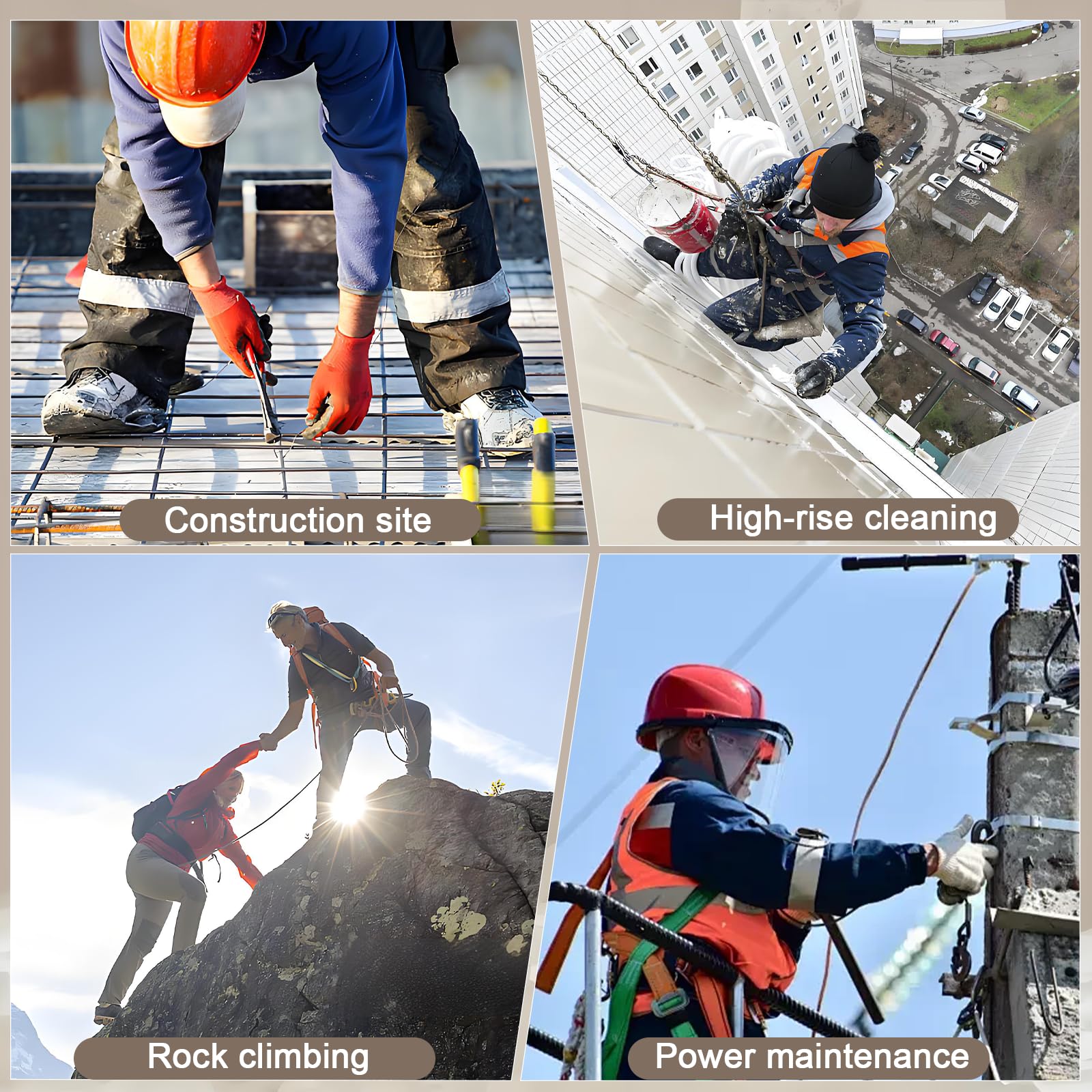 Höhensicherungsgerät Absturzsicherung 10m/15m/20m, Einziehbar Absturzsicherung Dachdecker, 150kg Auffanggurt Absturzsicherung mit 360° Selbstsicherndem Haken(Gelb,10 Meter)