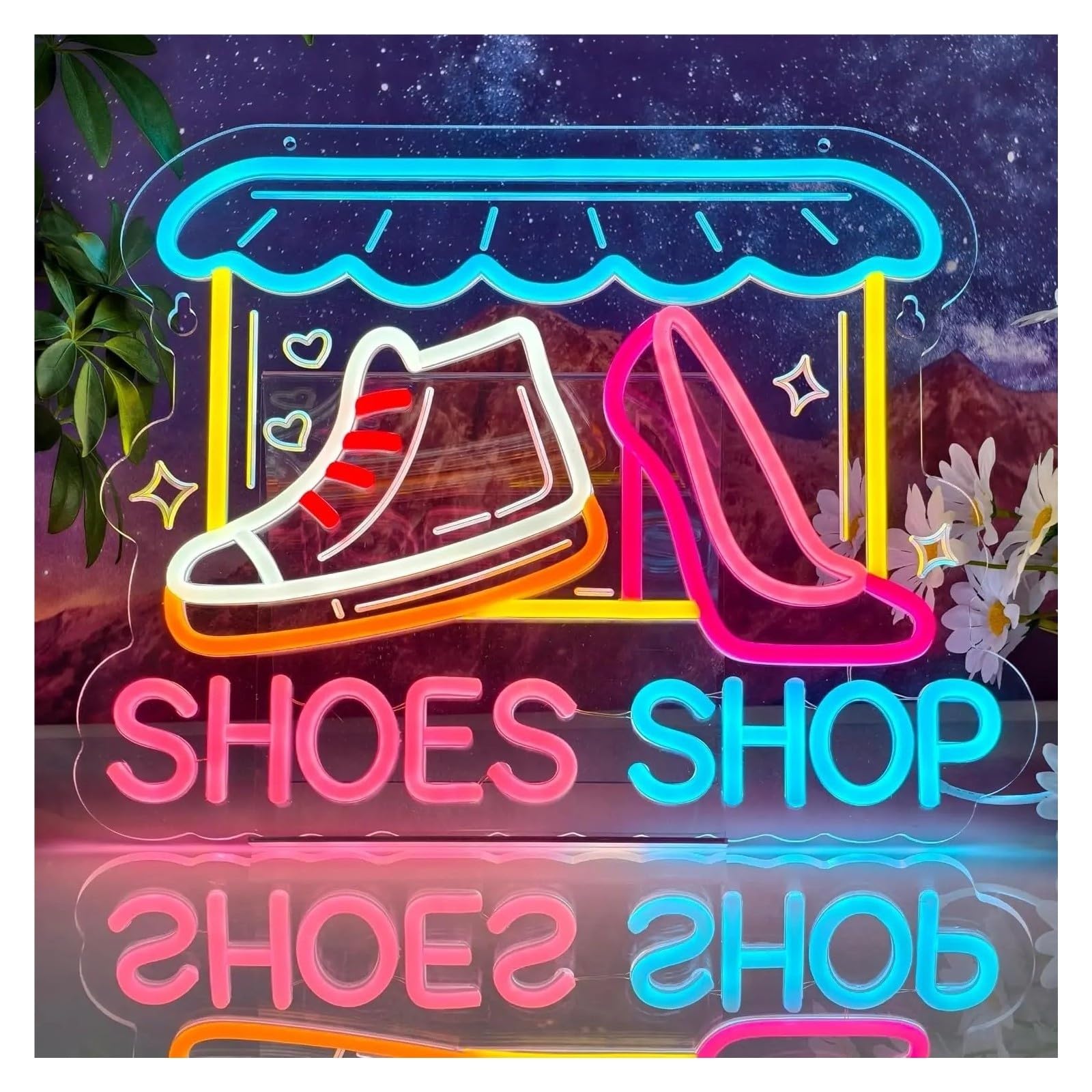 Insegna al Neon Negozio Di Scarpe Insegna Al Neon