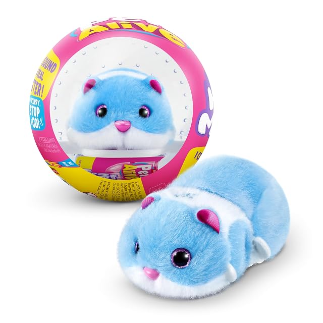 Pets Alive Hamstermania (Azul) por ZURU Hamster, Mascota electrónica, más de 20 Sonidos interactivos