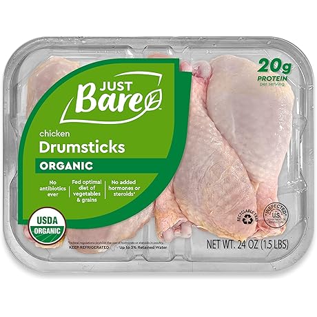 Just Bare®USDA Organic Fresh Chicken Drumsticks