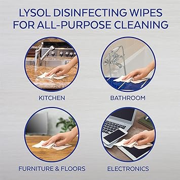Lysol Disinfecting Wipes To-Go Pack, Lemon Scent, 15 Count (Pack of 2)