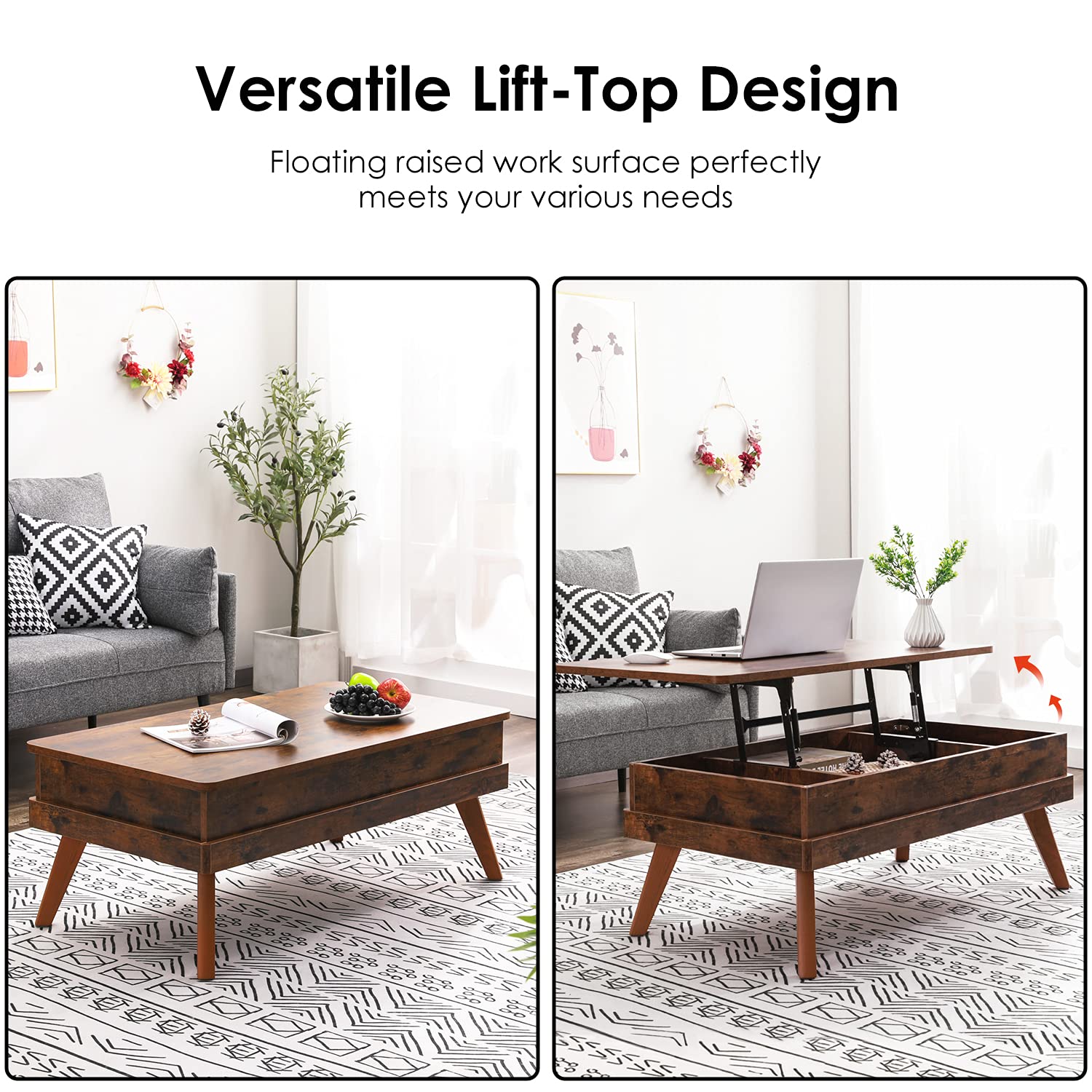 Buy Bidiso Lift Top Coffee Table, EasytoAssembly Center Table with