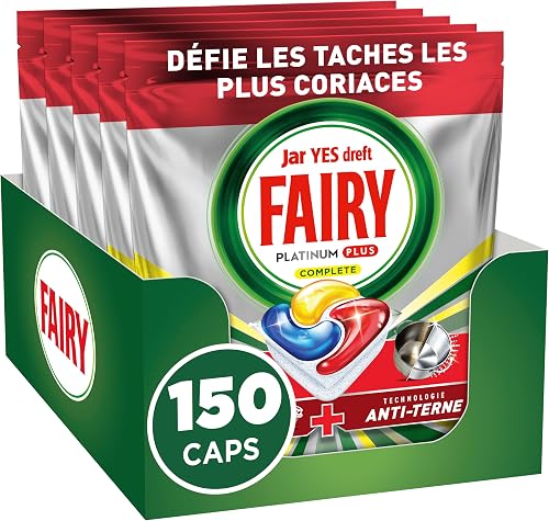 Fairy Platinum Plus Dishwasher Tablets Lemon, 150 Capsule… - 1