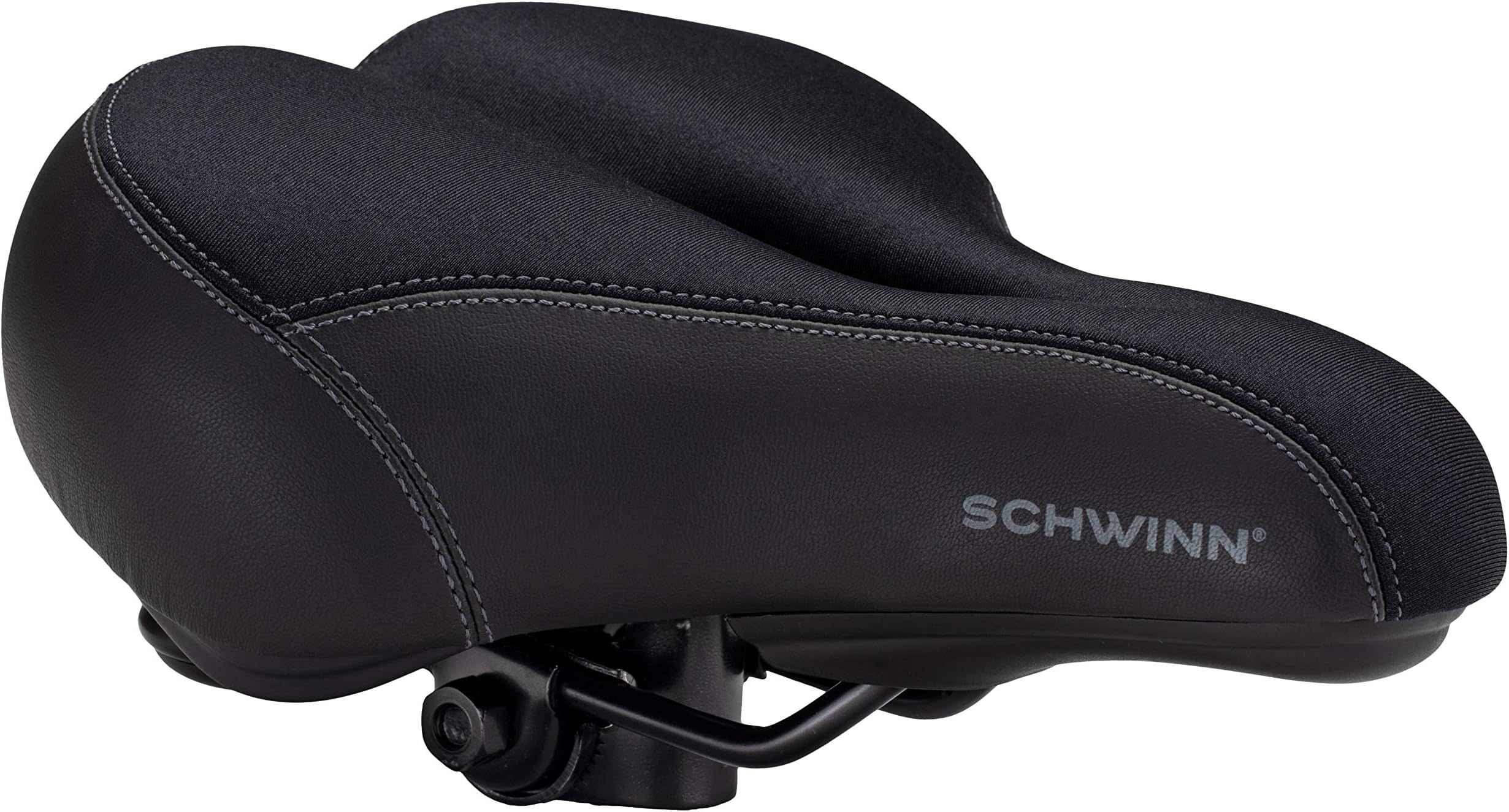 Schwinn Comfort Bike Seat, Bicycle Seat Replacement for Men and Women, Universal Fit Saddles with Standard Seat Posts
