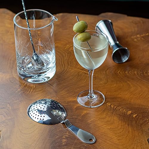 Miniatura 6 de The Art of Craft Kit profesional de barmending para bebidas agitadas vidrio de mezcla de cristal jigger japonés colador de Julep y cuchara de bar