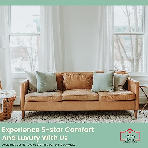 Miniatura 7 de Trendy Home - Cojín cuadrado de 16 x 16 pulgadas, hipoalergénico, decorativo para el hogar, exterior, sofá, cama, relleno de almohada cuadrada