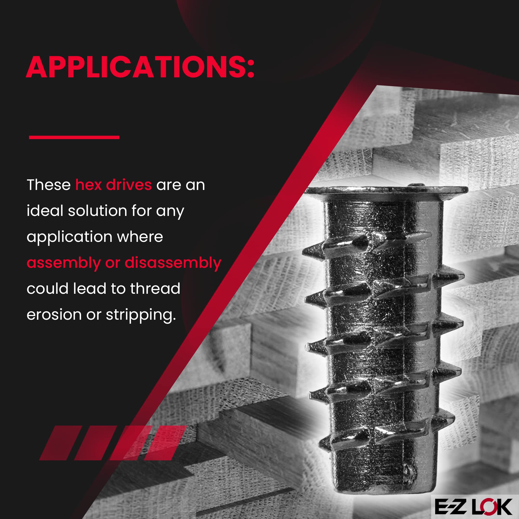 E-Z LOK Thread Inserts for Soft Wood - 10-24 -5 E-Z LOK Thread Inserts for Soft Wood - 10-24 -5