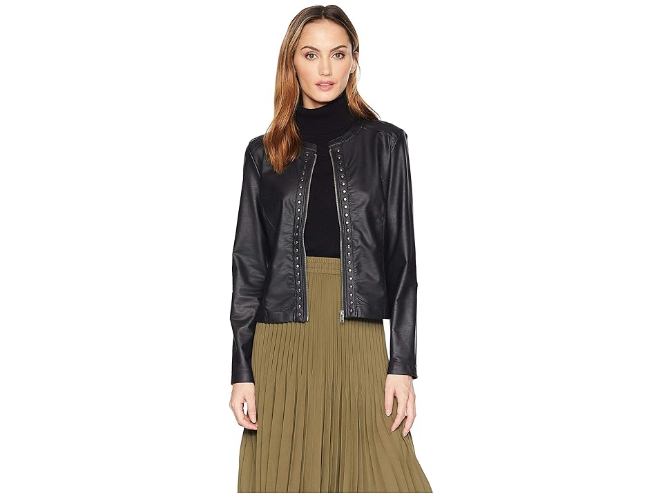 

Tribal Jacket with Stud Detail (Black) Women's Coat
