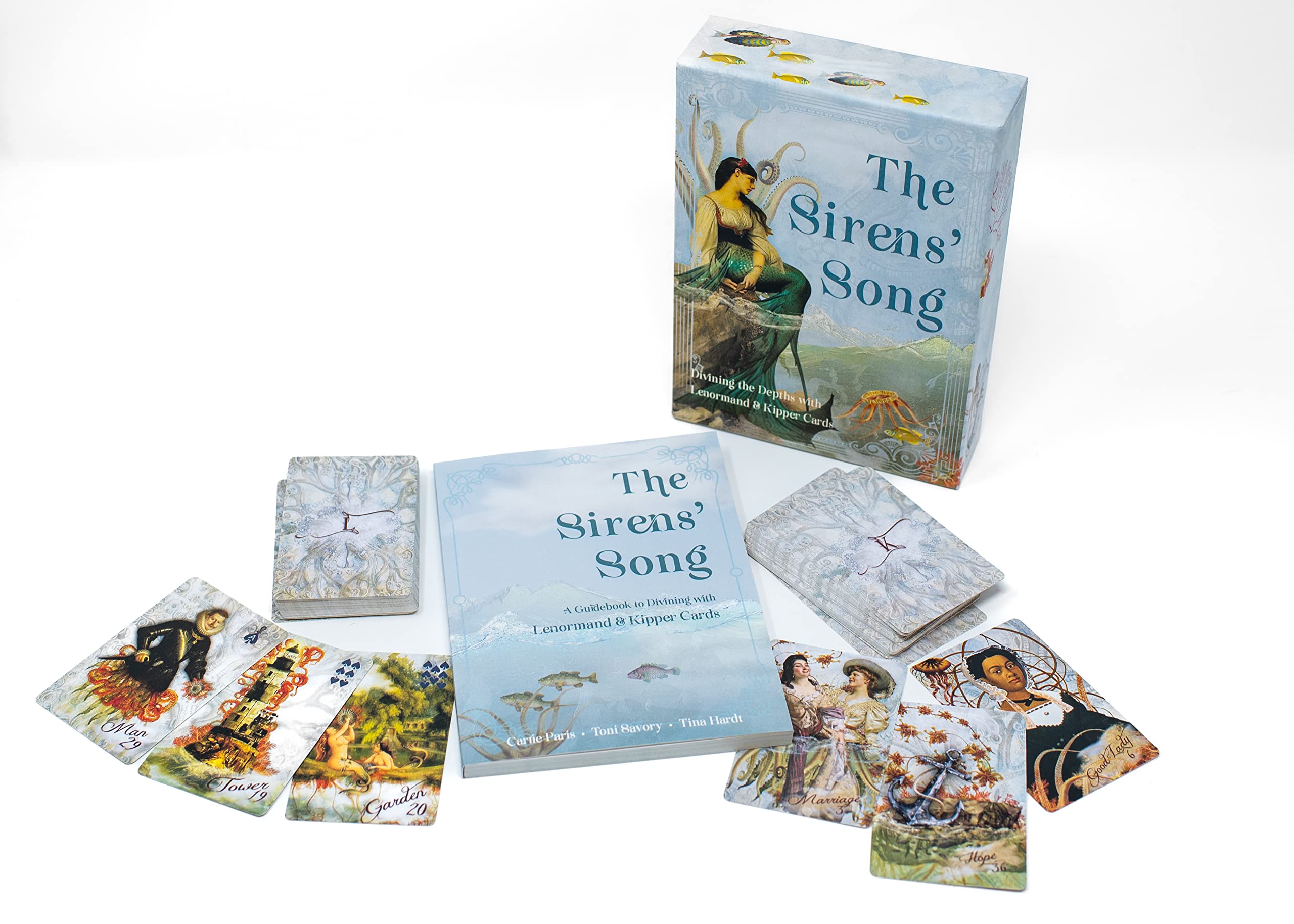 The Sirens’ Song: Divining the Depths With Lenormand & Kipper Cards Includes 40 Lenormand Cards, 38 Kipper Cards & 144-page Full Color Guidebook
