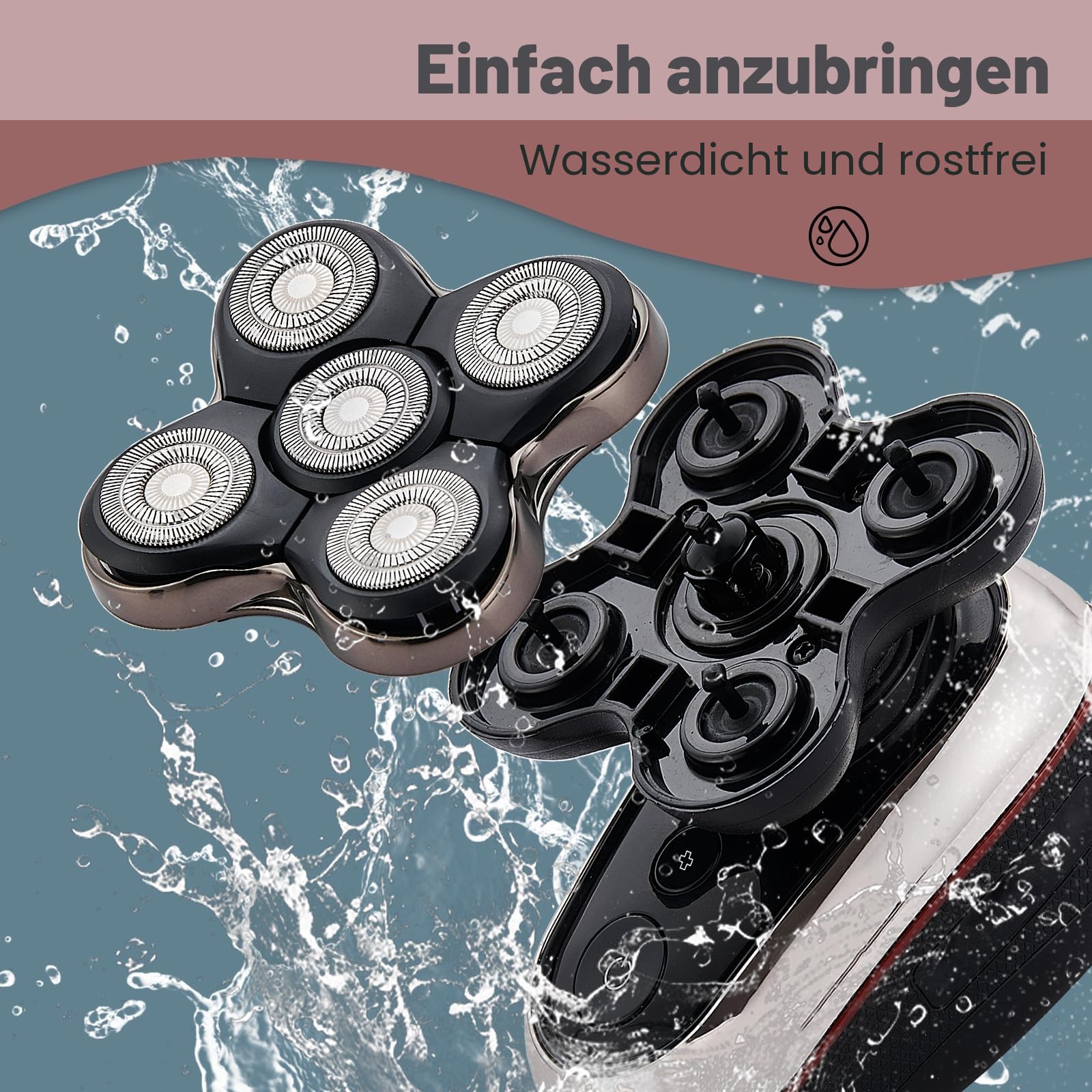 RX7 Ersatzklingen kompatibel mit Remington Balder XR1600, BOSS XR7120, XR7100 - Hochpräzise Rasenmäherklingen (1 Pack)